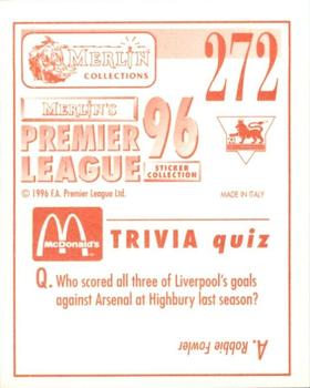 1995-96 Merlin's Premier League 96 #272 Club Emblem Back