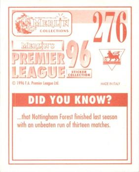 1995-96 Merlin's Premier League 96 #276 Kevin Hitchcock Back