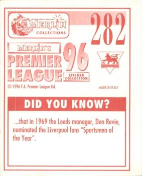 1995-96 Merlin's Premier League 96 #282 David Lee Back