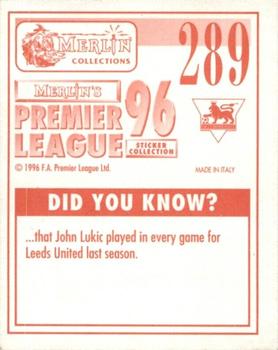 1995-96 Merlin's Premier League 96 #289 John Spencer Back
