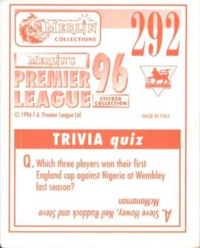1995-96 Merlin's Premier League 96 #292 Paul Furlong Back