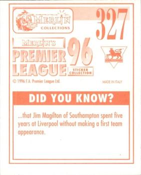 1995-96 Merlin's Premier League 96 #327 Kevin Pressman Back