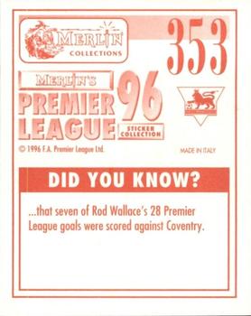 1995-96 Merlin's Premier League 96 #353 Ludek Miklosko Back