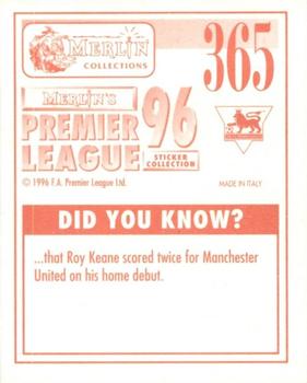 1995-96 Merlin's Premier League 96 #365 John Moncur Back