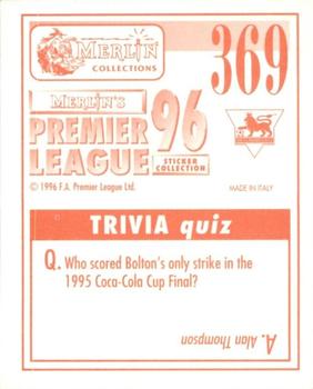 1995-96 Merlin's Premier League 96 #369 Iain Dowie Back