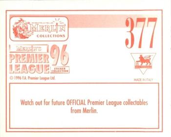 1995-96 Merlin's Premier League 96 #377 Home Kits Back
