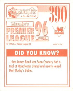 1995-96 Merlin's Premier League 96 #390 Vinny Samways Back