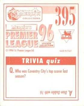1995-96 Merlin's Premier League 96 #395 Graham Stuart Back