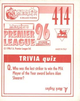 1995-96 Merlin's Premier League 96 #414 Steve Morgan Back
