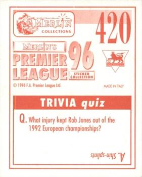 1995-96 Merlin's Premier League 96 #420 John Salako Back