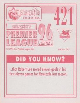 1995-96 Merlin's Premier League 96 #421 Peter Ndlovu Back
