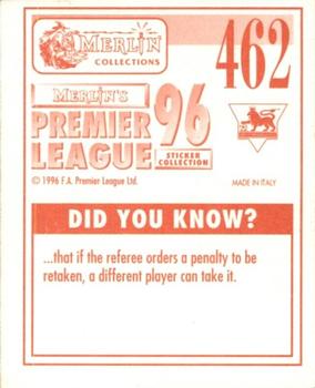 1995-96 Merlin's Premier League 96 #462 Steve Staunton Back