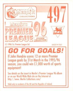 1995-96 Merlin's Premier League 96 #497 John Hendrie Back