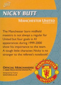 2000 Futera / Nestle Milo Manchester United FC #NNO Nicky Butt Back