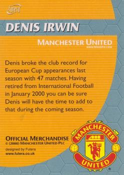 2000 Futera / Nestle Milo Manchester United FC #NNO Denis Irwin Back