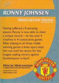 2000 Futera / Nestle Milo Manchester United FC #NNO Ronny Johnsen Back