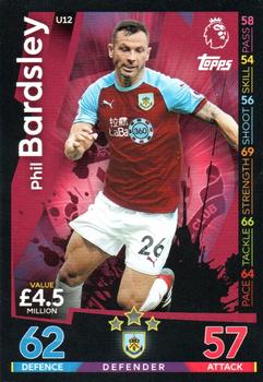 2018-19 Topps Match Attax Premier League Extra #U12 Phil Bardsley Front