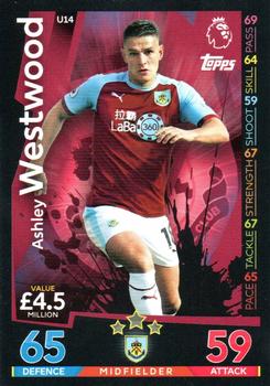 2018-19 Topps Match Attax Premier League Extra #U14 Ashley Westwood Front