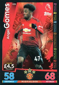 2018-19 Topps Match Attax Premier League Extra #U52 Angel Gomes Front