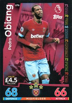 2018-19 Topps Match Attax Premier League Extra #U76 Pedro Obiang Front