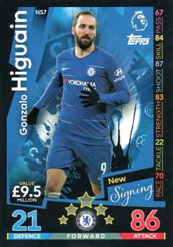 2018-19 Topps Match Attax Premier League Extra - New Signings #NS7 Gonzalo Higuain Front