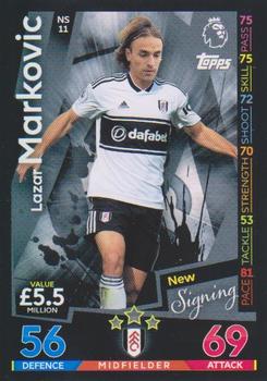 2018-19 Topps Match Attax Premier League Extra - New Signings #NS11 Lazar Markovic Front