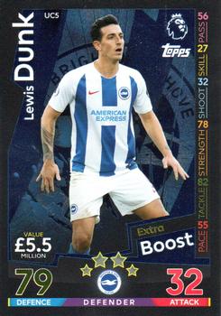 2018-19 Topps Match Attax Premier League Extra - Extra Boost #UC5 Lewis Dunk Front