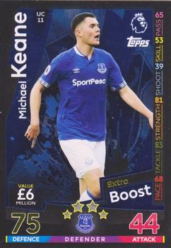 2018-19 Topps Match Attax Premier League Extra - Extra Boost #UC11 Michael Keane Front