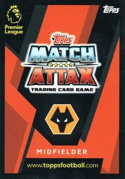 2018-19 Topps Match Attax Premier League Extra - Extra Boost #UC32 Ruben Neves Back