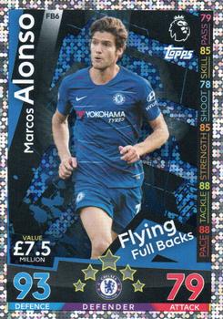 2018-19 Topps Match Attax Premier League Extra - Flying Full Backs #FB6 Marcos Alonso Front