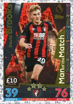 2018-19 Topps Match Attax Premier League Extra - Man of the Match #MA2 David Brooks Front