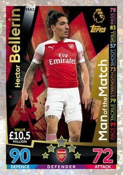 2018-19 Topps Match Attax Premier League Extra - Man of the Match #MA3 Hector Bellerin Front