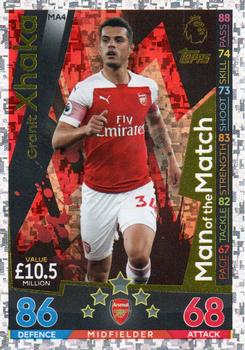 2018-19 Topps Match Attax Premier League Extra - Man of the Match #MA4 Granit Xhaka Front