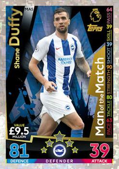 2018-19 Topps Match Attax Premier League Extra - Man of the Match #MA5 Shane Duffy Front