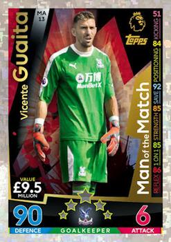 2018-19 Topps Match Attax Premier League Extra - Man of the Match #MA13 Vicente Guaita Front