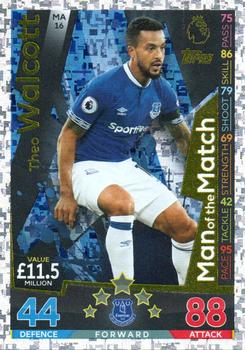 2018-19 Topps Match Attax Premier League Extra - Man of the Match #MA16 Theo Walcott Front