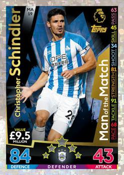 2018-19 Topps Match Attax Premier League Extra - Man of the Match #MA19 Christopher Schindler Front