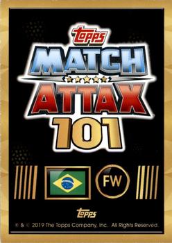2018-19 Topps Match Attax 101 #40 Neymar Back
