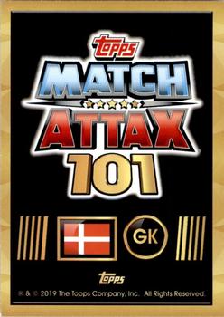 2018-19 Topps Match Attax 101 #66 Kasper Schmeichel Back