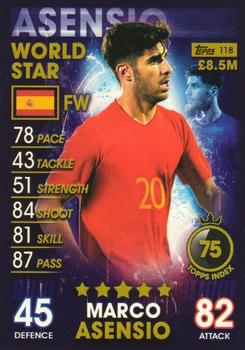 2018-19 Topps Match Attax 101 #118 Marco Asensio Front