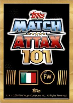 2018-19 Topps Match Attax 101 #138 Lorenzo Insigne Back