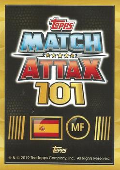 2018-19 Topps Match Attax 101 #141 Thiago Alcantara Back