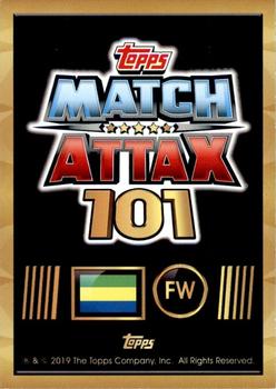 2018-19 Topps Match Attax 101 #155 Pierre-Emerick Aubameyang Back