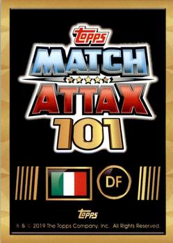 2018-19 Topps Match Attax 101 #157 Giorgio Chiellini Back