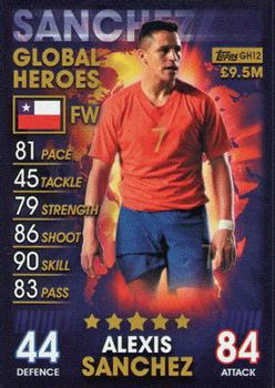 2018-19 Topps Match Attax 101 - Global Heroes #GH12 Alexis Sanchez Front