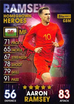 2018-19 Topps Match Attax 101 - Homegrown Heroes #HH11 Aaron Ramsey Front