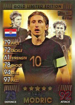 2018-19 Topps Match Attax 101 - Gold Limited Edition #LE3 Luka Modric Front