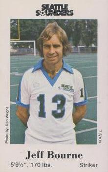 1980 Seattle Times/City of Seattle Fire Department Seattle Sounders #NNO Jeff Bourne Front