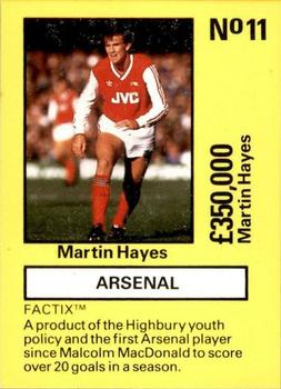 1987 Boss Leisure - Emlyn Hughes' Team Tactix #11 Martin Hayes Front