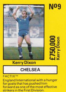 1987 Boss Leisure - Emlyn Hughes' Team Tactix #9 Kerry Dixon Front